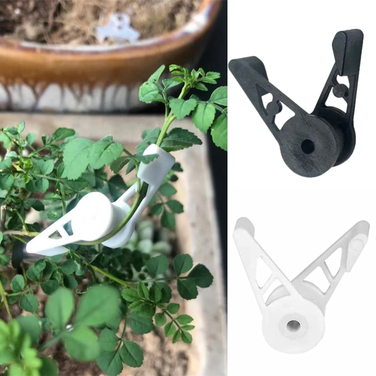 10pcs Garden Plant Clip Vegetables Support Fruit Vine Branch Holder Reusable 360 Degree Adjustable Low Stress Training Holder
10pcs Garden Plant Clip Vegetables Support Fruit Vine Branch Holder Reusable 360 Degree Adjustable Low Stress Training Holder