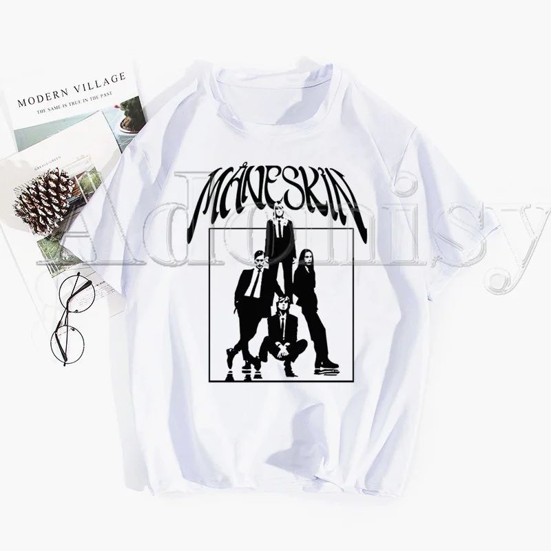 Maneskin New Lovely T Shirt Harajuku Men Fashion Printed Short Sleeve T-shirt White
Maneskin New Lovely T Shirt Harajuku Men Fashion Printed Short Sleeve T-shirt White