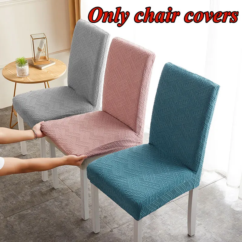 High Back & Universal High Elasticity Solid Chair Cover Jacquard Polyester Fiber Chair Covers Dining Room Kitchen Office Home
High Back & Universal High Elasticity Solid Chair Cover Jacquard Polyester Fiber Chair Covers Dining Room Kitchen Office Home