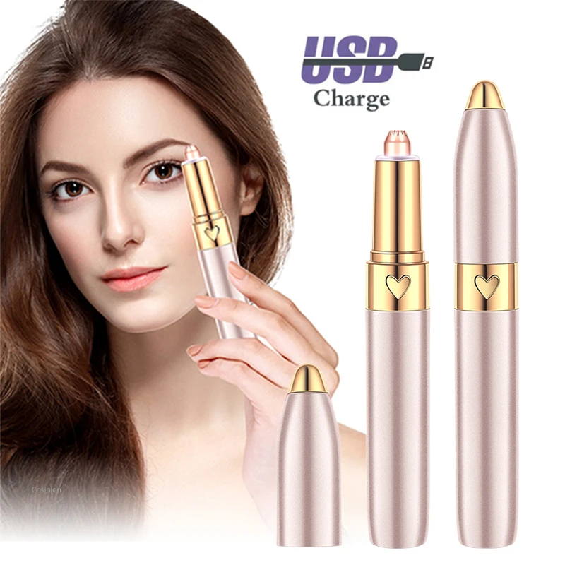 Rechargeable Electric Eyebrow Trimmer Makeup Painless EyeBrow Lipstick Epilator Mini Shaver Razors Portable Facial Hair Remover
Rechargeable Electric Eyebrow Trimmer Makeup Painless EyeBrow Lipstick Epilator Mini Shaver Razors Portable Facial Hair Remover