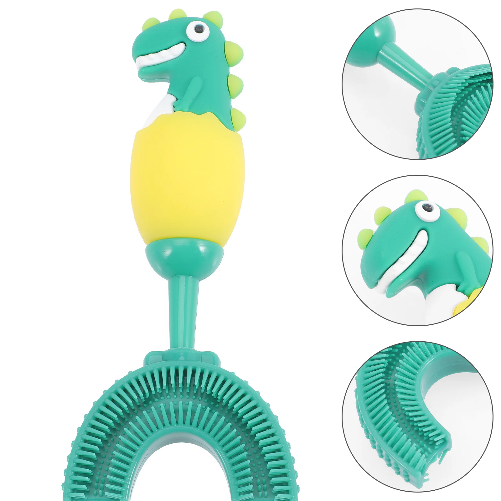 Children's U-shaped Toothbrush Silicone Manual for Dinosaur Kids Cepillos De Para
Children's U-shaped Toothbrush Silicone Manual for Dinosaur Kids Cepillos De Para