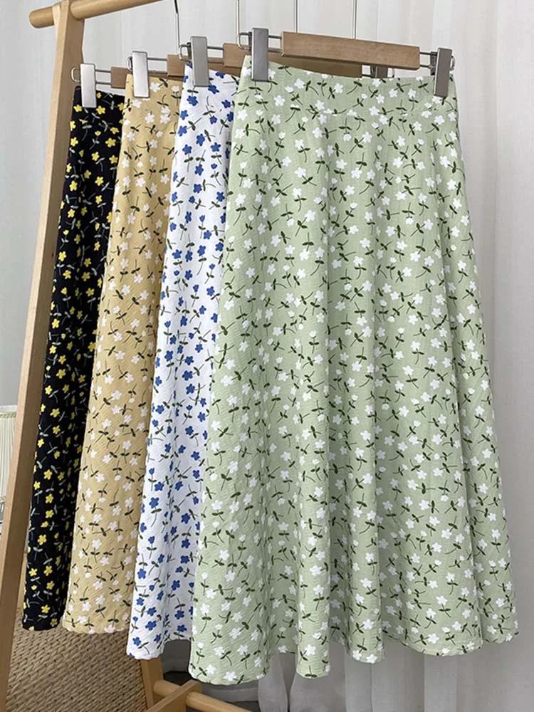 New 2022 Stylish Floral Printed Tulle Mi-long Women Skirts High Waist Loose Female Umbrella Skirts Ladies Spring Summer
New 2022 Stylish Floral Printed Tulle Mi-long Women Skirts High Waist Loose Female Umbrella Skirts Ladies Spring Summer