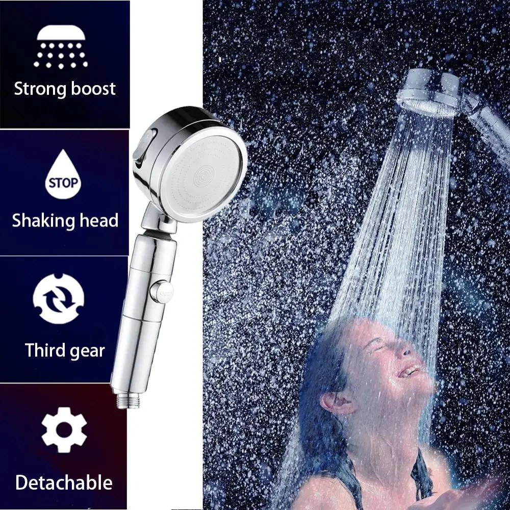 Useful Adjustable Handheld Shower Head High Pressure Showerhead 3 Spray Settings Water Saving Showerhead One-Key Stop Showe Head
Useful Adjustable Handheld Shower Head High Pressure Showerhead 3 Spray Settings Water Saving Showerhead One-Key Stop Showe Head