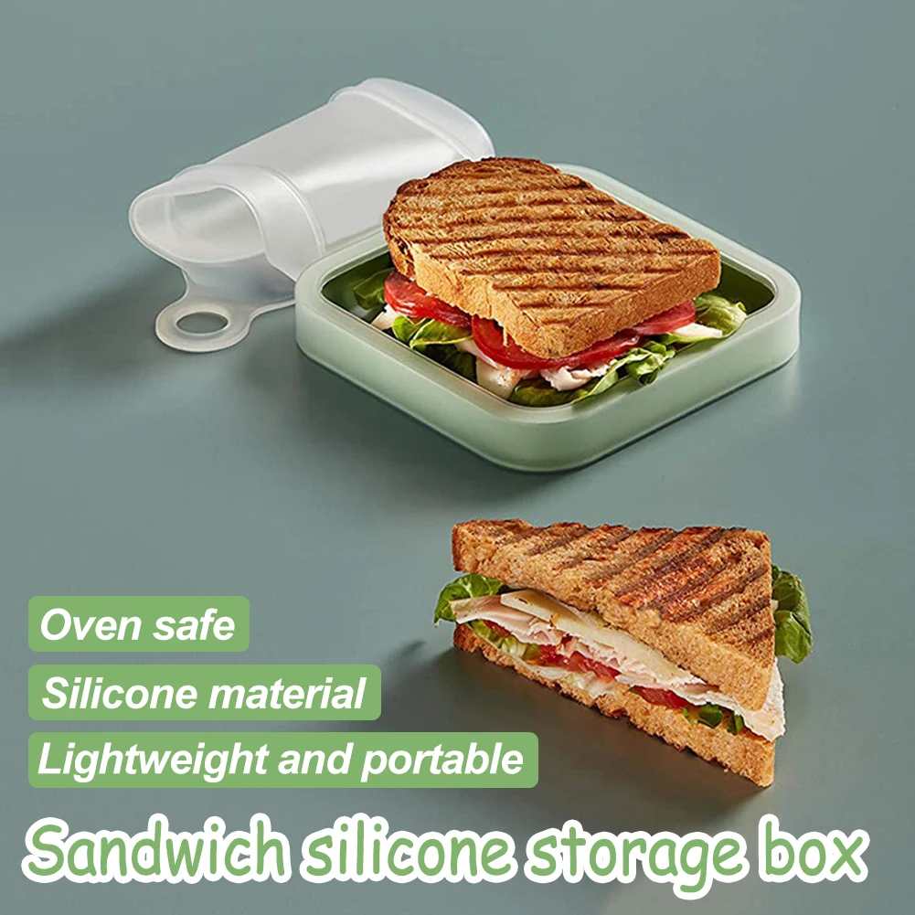 High Quality Silicone Food Container Sandwich Toast Box Kids School Breakfast Lunch Bento Box Office Worker Food Grade
High Quality Silicone Food Container Sandwich Toast Box Kids School Breakfast Lunch Bento Box Office Worker Food Grade