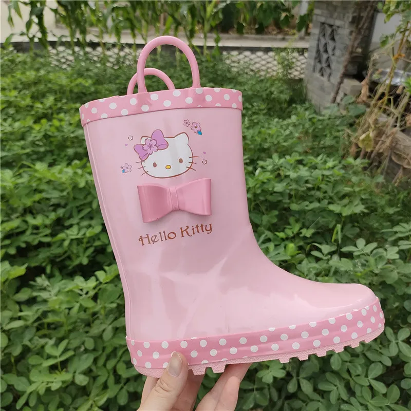 Sanrios Hello Kitty Child Rain Boots Girl Child Pink Cute Cartoon Four Seasons Shoes Rubber Non-Slip Water Shoes Rain Boots
Sanrios Hello Kitty Child Rain Boots Girl Child Pink Cute Cartoon Four Seasons Shoes Rubber Non-Slip Water Shoes Rain Boots
