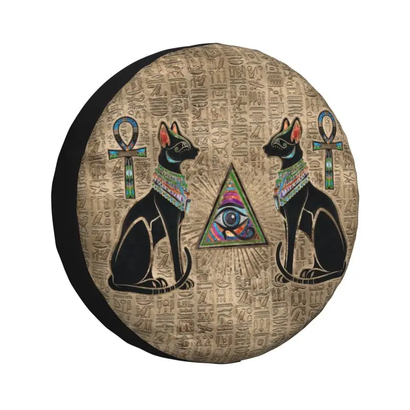 Egyptian Cats And Eye Of Horus Spare Wheel Cover for Jeep Pajero 4x4 Trailer Custom Ancient Egypt Tire Protector 14" 15" Inch
Egyptian Cats And Eye Of Horus Spare Wheel Cover for Jeep Pajero 4x4 Trailer Custom Ancient Egypt Tire Protector 14" 15" Inch