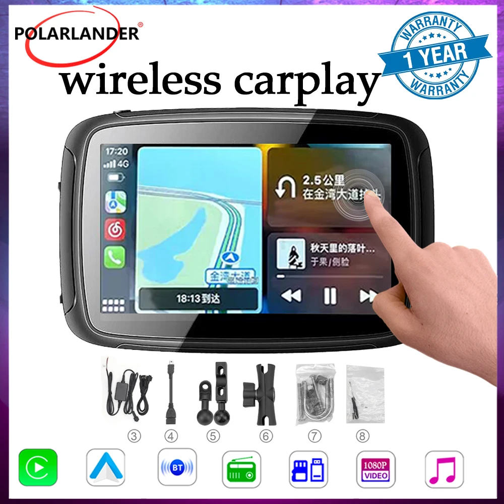 EQ/Wi-Fi/USB/TF экран 5 дюймов, портативный, двойной, Водонепроницаемый IPX7, для мотоцикла, Android, авто/Autolink
EQ/Wi-Fi/USB/TF экран 5 дюймов, портативный, двойной, Водонепроницаемый IPX7, для мотоцикла, Android, авто/Autolink