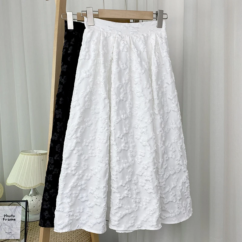 Chic Jacquard Flowers Skirts High Waist Elastic Jupe Mujer Faldas New Autumn Long White Skirt Casual Women Clothes Dropshipping
Chic Jacquard Flowers Skirts High Waist Elastic Jupe Mujer Faldas New Autumn Long White Skirt Casual Women Clothes Dropshipping