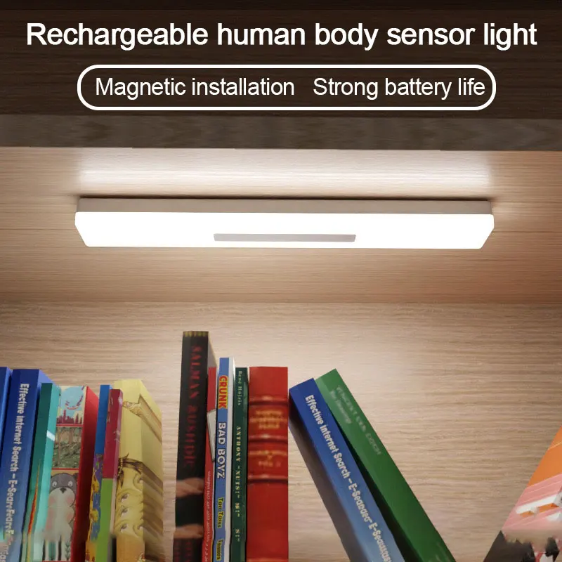 LED Cabinet Light Human Body Sensor Light 2600mAh USB Recharge Wireless Kitchen Wardrobe Light Home Entrance Bedroom Night Light
LED Cabinet Light Human Body Sensor Light 2600mAh USB Recharge Wireless Kitchen Wardrobe Light Home Entrance Bedroom Night Light