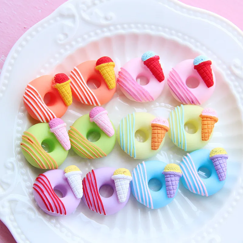 Kawaii Ice Cream Donut Flatback Resin Cabochon Decoration DIY Scrapbooking Jewelry Charms Dollhouse Toy Crafts Accessories
Kawaii Ice Cream Donut Flatback Resin Cabochon Decoration DIY Scrapbooking Jewelry Charms Dollhouse Toy Crafts Accessories