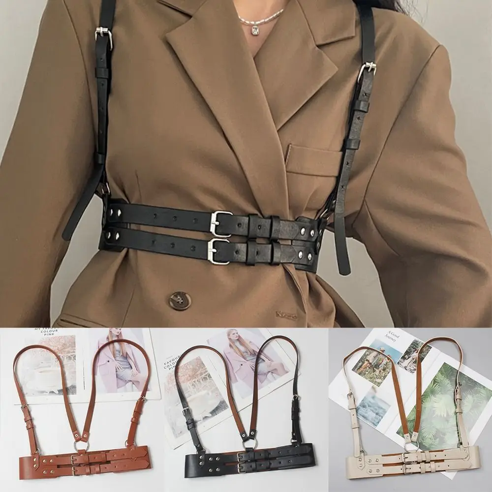 Adjustable Women's Waist Belts Goth Punk PU Leather Body Chain Belt Harness Belt for Party,Cosplay, Dating
Adjustable Women's Waist Belts Goth Punk PU Leather Body Chain Belt Harness Belt for Party,Cosplay, Dating