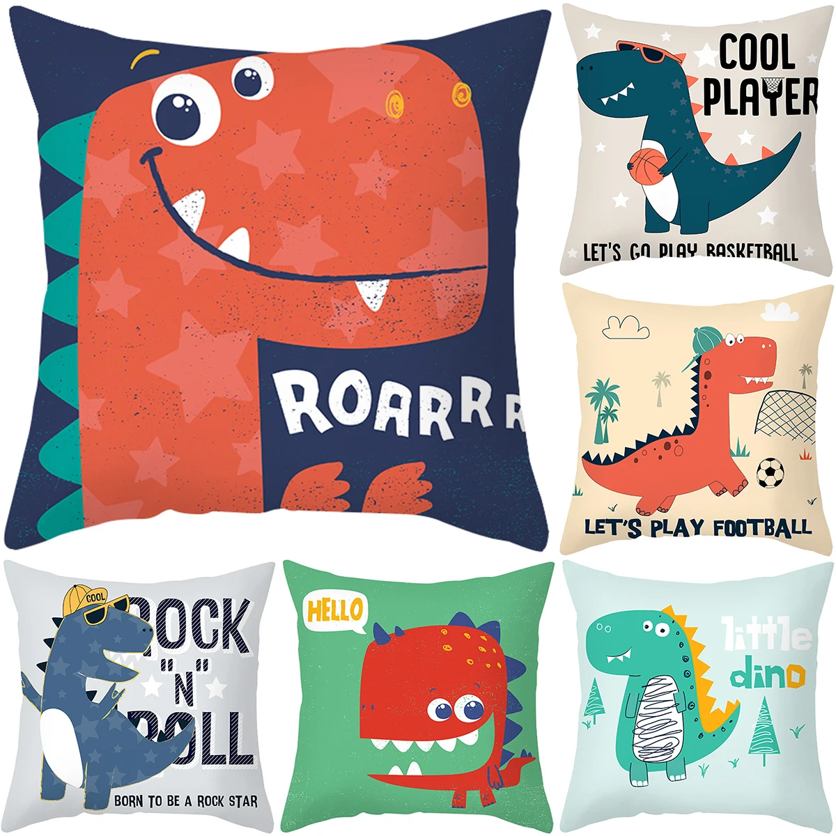 Zerolife Dinosaur Printed Cushion Cover 17'' Happy Birthday Party Decorations Pillowcase 45x45cm Polyester Soft Christmas 2022
Zerolife Dinosaur Printed Cushion Cover 17'' Happy Birthday Party Decorations Pillowcase 45x45cm Polyester Soft Christmas 2022
