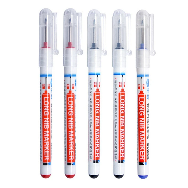 Sipa 5Pcs Long Head Markers Woodworking Decoration Multi-Purpose Deep Hole Pens For Mark The Drilling Position
Sipa 5Pcs Long Head Markers Woodworking Decoration Multi-Purpose Deep Hole Pens For Mark The Drilling Position