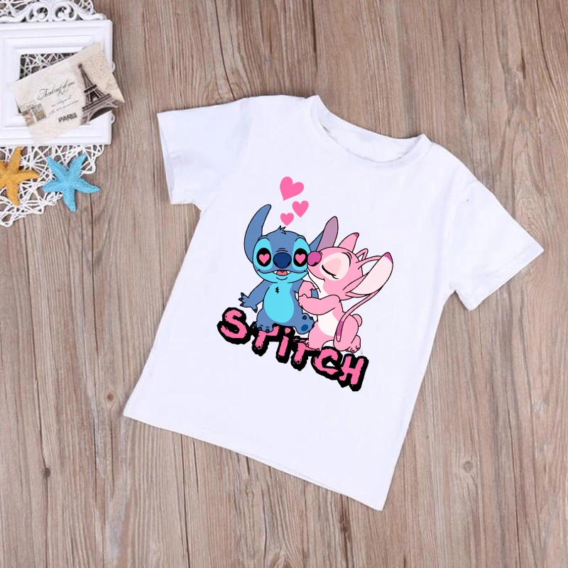 Disney Fashion Stitch Cartoon Print Kids T-Shirt Cotton Short Sleeves Basic Tee Tops Harajuku Summer Children Party Cute Tshirt
Disney Fashion Stitch Cartoon Print Kids T-Shirt Cotton Short Sleeves Basic Tee Tops Harajuku Summer Children Party Cute Tshirt