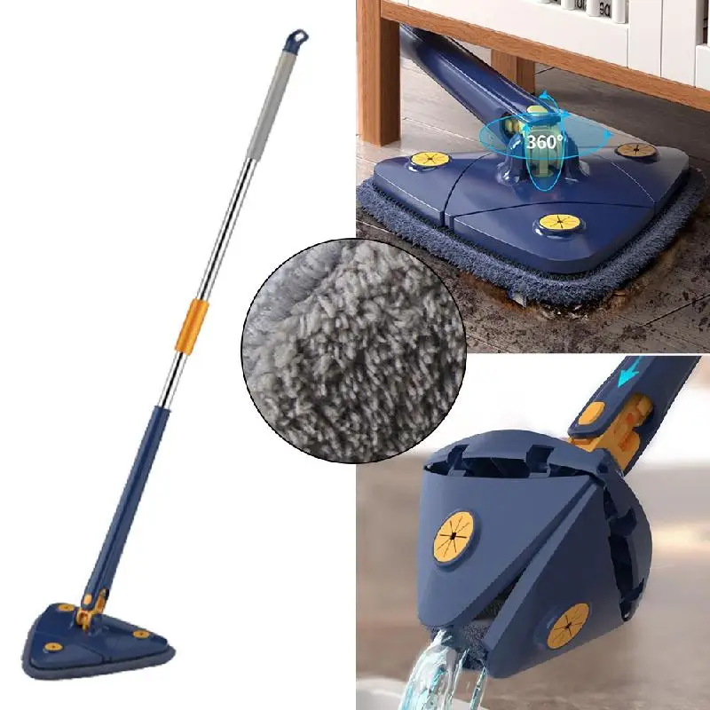 Triangle Mop 360-Degree Adjustable Window Cleaning Mop Microfiber 1.3m Handle Self-Wringing Glass Wiper Wall Window Cleaning Kit
Triangle Mop 360-Degree Adjustable Window Cleaning Mop Microfiber 1.3m Handle Self-Wringing Glass Wiper Wall Window Cleaning Kit