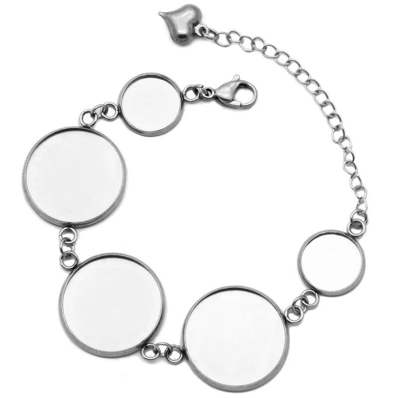 12&20mm Six Blanks Stainless Steel Bracelet Diy Jeweley Lobster Clasp Handmade Chains For Gem Glass Cabochon Beads (NO FADE
12&20mm Six Blanks Stainless Steel Bracelet Diy Jeweley Lobster Clasp Handmade Chains For Gem Glass Cabochon Beads (NO FADE
