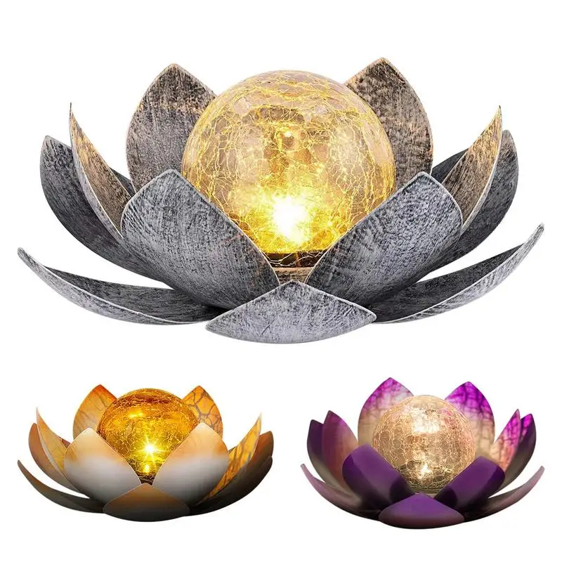 Солнечный круглая стеклянная лампа с трещинами, светодиодный Lotus Flower Decor, водонепроницаемый садовый ландшафт, для двора, газона, патио, дорожек
Солнечный круглая стеклянная лампа с трещинами, светодиодный Lotus Flower Decor, водонепроницаемый садовый ландшафт, для двора, газона, патио, дорожек