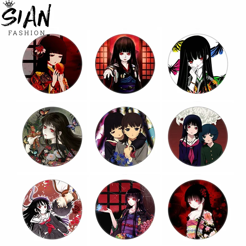 Anime Jigoku Shoujo HELL GIRL Enma Brooch Pins Ai Cosplay Cartoon Figure Badges for Schoolbag Clothes Otaku Jewelry Wholesale
Anime Jigoku Shoujo HELL GIRL Enma Brooch Pins Ai Cosplay Cartoon Figure Badges for Schoolbag Clothes Otaku Jewelry Wholesale