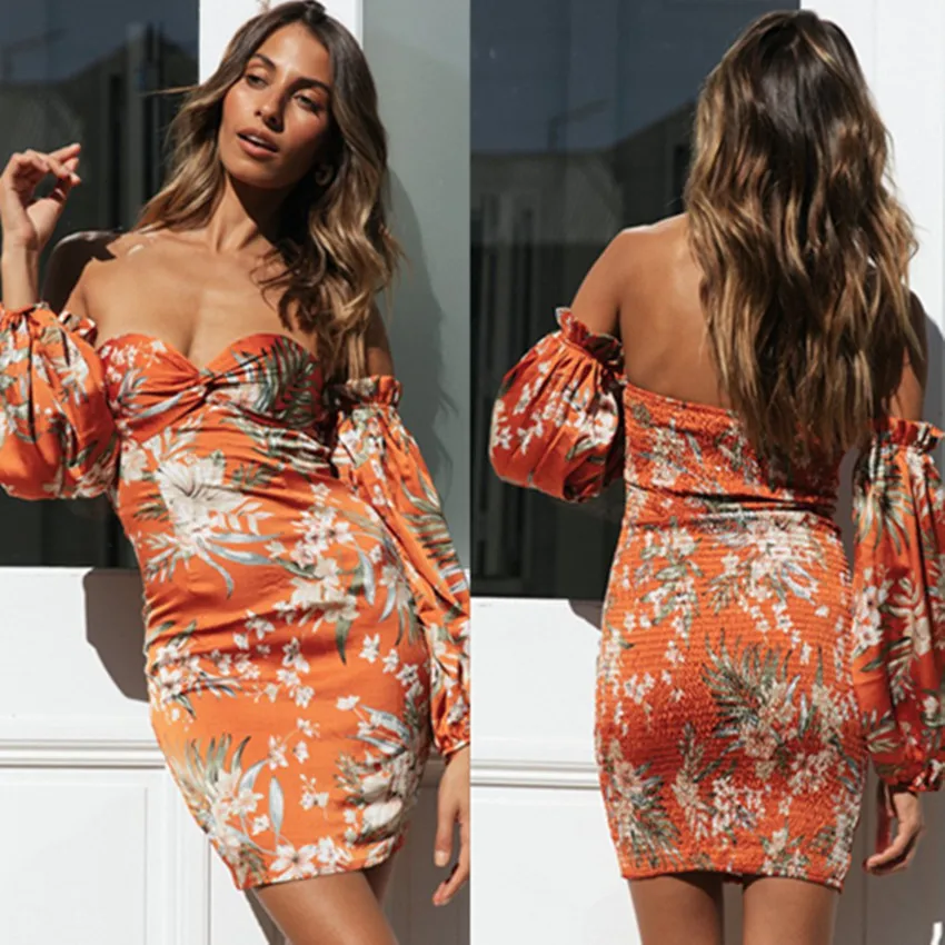 New Bodycon Dress Women Off Shoulder Clash Collar Tube Top Printed Tight Dresses Slim Smocking Sheath Long Sleeve Dress
New Bodycon Dress Women Off Shoulder Clash Collar Tube Top Printed Tight Dresses Slim Smocking Sheath Long Sleeve Dress