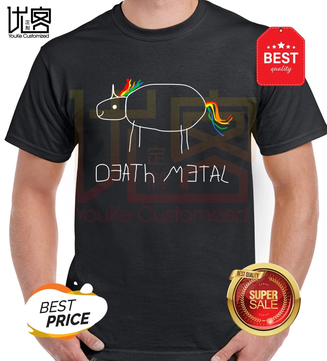 Death Metal Unicorn Tee Shirt Men Black Tshirt Cotton T-shirt Vintage Cartoon Clothing Hip Hop T Shirts Rock n Roll Tops
Death Metal Unicorn Tee Shirt Men Black Tshirt Cotton T-shirt Vintage Cartoon Clothing Hip Hop T Shirts Rock n Roll Tops