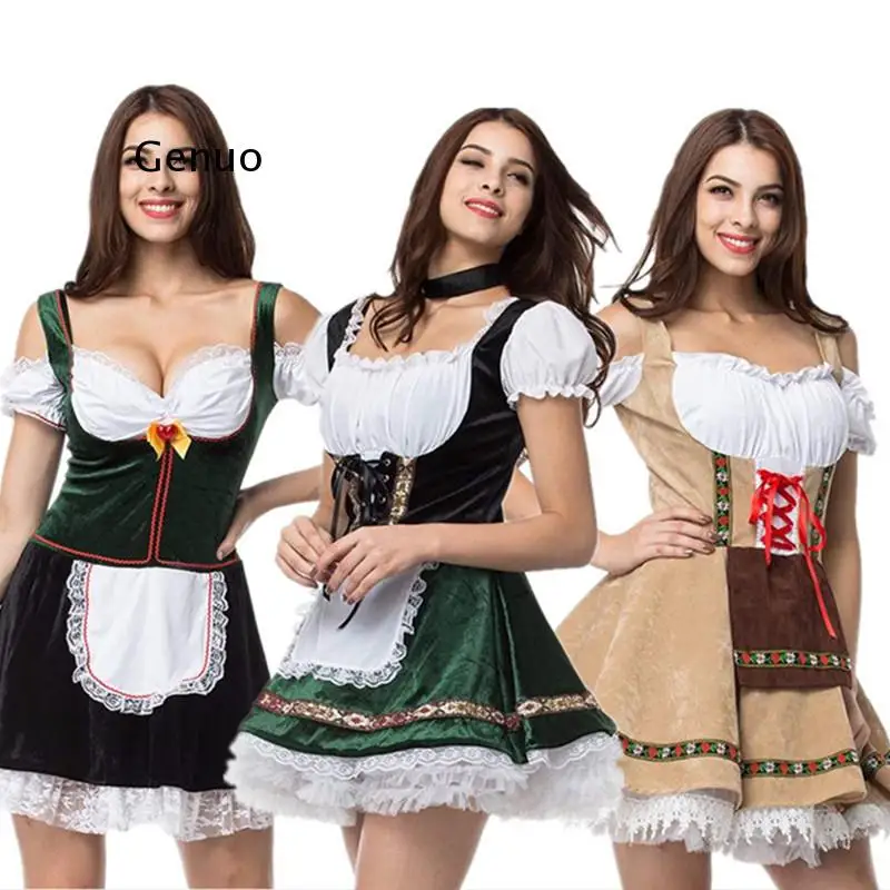 2022 Women's Oktoberfest Maid Cosplay Costume German Traditional Festival Strapless Splicing Dress Beer Girl Costume
2022 Women's Oktoberfest Maid Cosplay Costume German Traditional Festival Strapless Splicing Dress Beer Girl Costume