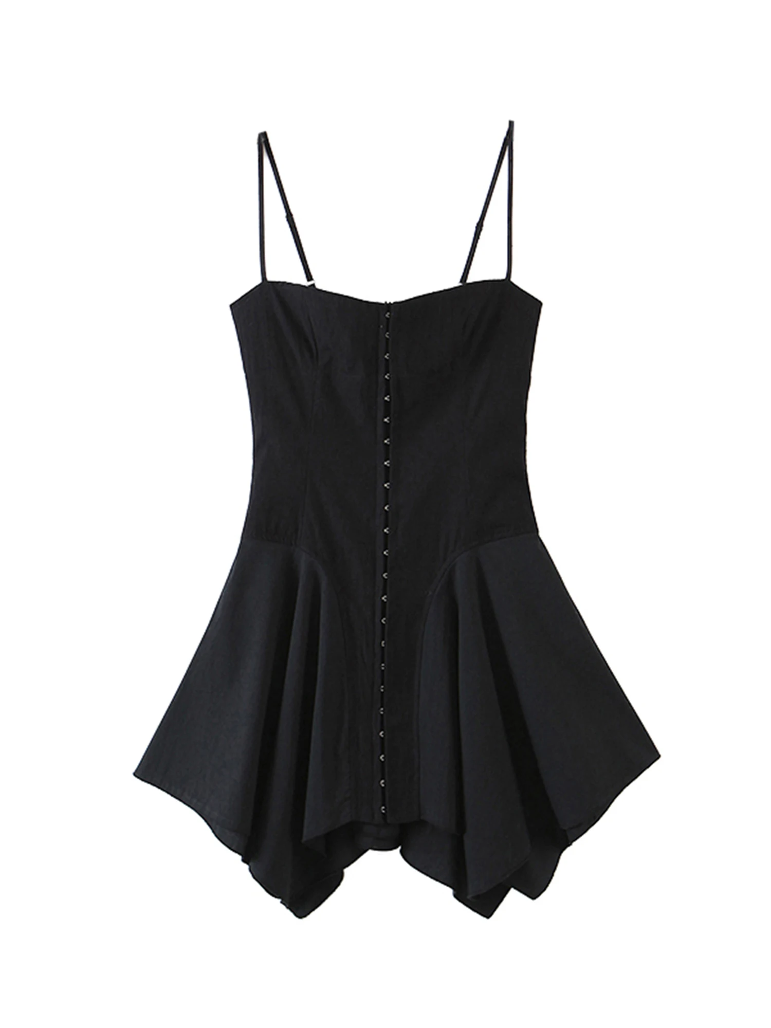 Women s V Neck Sleeveless Spaghetti Strap Y2K Mini Dress Body Front Buckle Front Irregular Hem Harajuku Street Mini Gothic
Women s V Neck Sleeveless Spaghetti Strap Y2K Mini Dress Body Front Buckle Front Irregular Hem Harajuku Street Mini Gothic