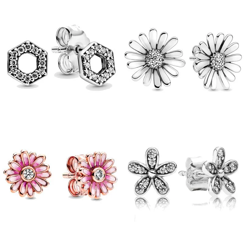 Spring Pink Daisy Flower Square Sparkle Honeycomb Hexagon Earring 925 Sterling Silver Earring Studs For Women Gift Jewelry
Spring Pink Daisy Flower Square Sparkle Honeycomb Hexagon Earring 925 Sterling Silver Earring Studs For Women Gift Jewelry