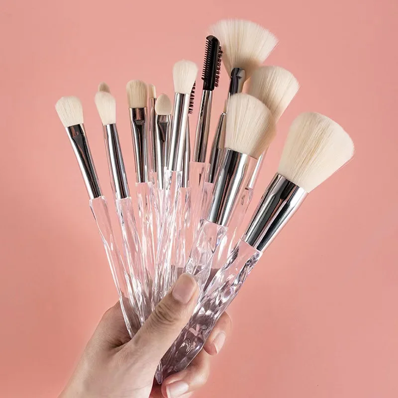 14PCS Crystal Handle Makeup Brush Set Transparent Diamond Handle Makeup Powder Eye Shadow High Gloss Brush Beauty Make-up Tool
14PCS Crystal Handle Makeup Brush Set Transparent Diamond Handle Makeup Powder Eye Shadow High Gloss Brush Beauty Make-up Tool