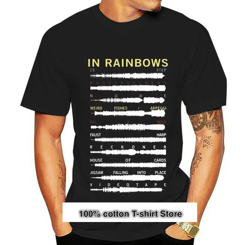 Camiseta de Radiohead - In Rainbows, camisa con ondas de sonido, ordenador oknotok, soundwave, Álbum de Música Alternativa
Camiseta de Radiohead - In Rainbows, camisa con ondas de sonido, ordenador oknotok, soundwave, Álbum de Música Alternativa