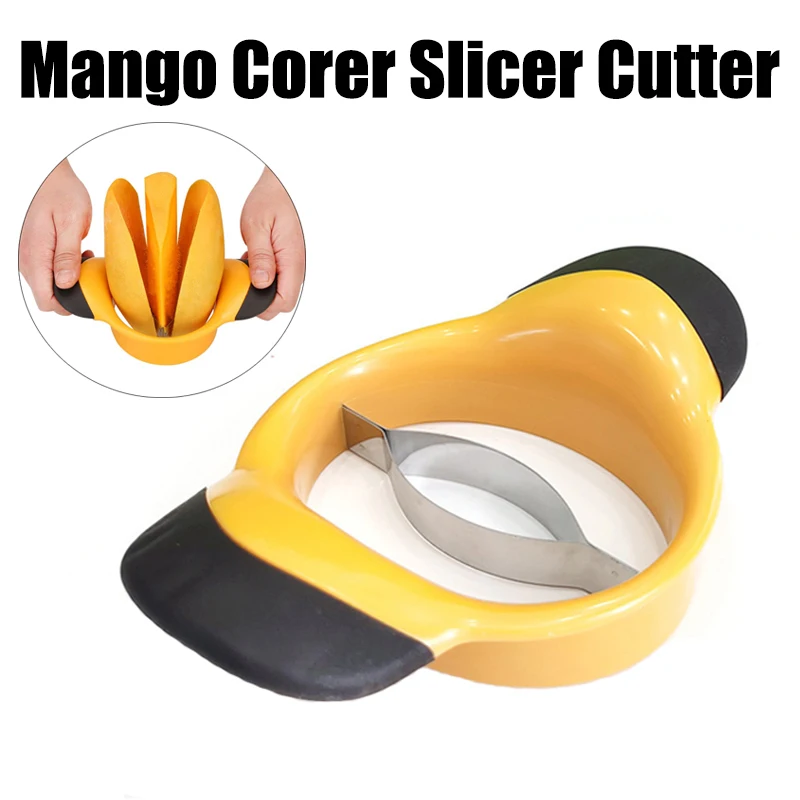 Newest Multifunction Mango Corer Slicer Cutter Stainless Steel Mango Cutters Rubber Non Slip Handles Corer Peeler Kitchen Tools
Newest Multifunction Mango Corer Slicer Cutter Stainless Steel Mango Cutters Rubber Non Slip Handles Corer Peeler Kitchen Tools