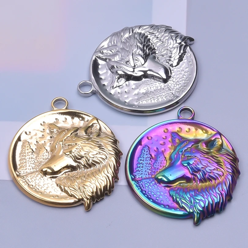 Punk Wolf Head Charm Dangle Stainless Steel Trend Men Necklace Round Pendant Jewelry Making Gothic Charm Amulet Craft Supplies
Punk Wolf Head Charm Dangle Stainless Steel Trend Men Necklace Round Pendant Jewelry Making Gothic Charm Amulet Craft Supplies