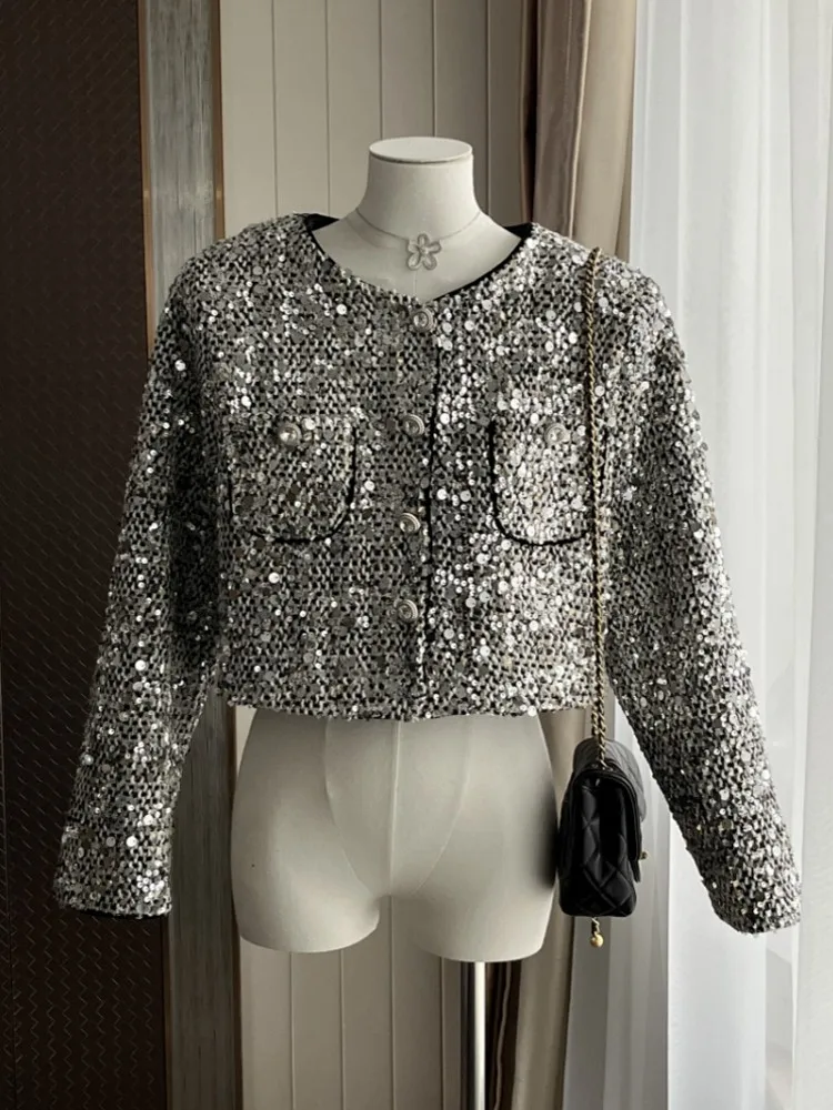 Runway Luxury Sequins Tweed Woolen French Small Fragrance High Quality Coats Jacket For Women Female Casaco Outwear Top
Runway Luxury Sequins Tweed Woolen French Small Fragrance High Quality Coats Jacket For Women Female Casaco Outwear Top