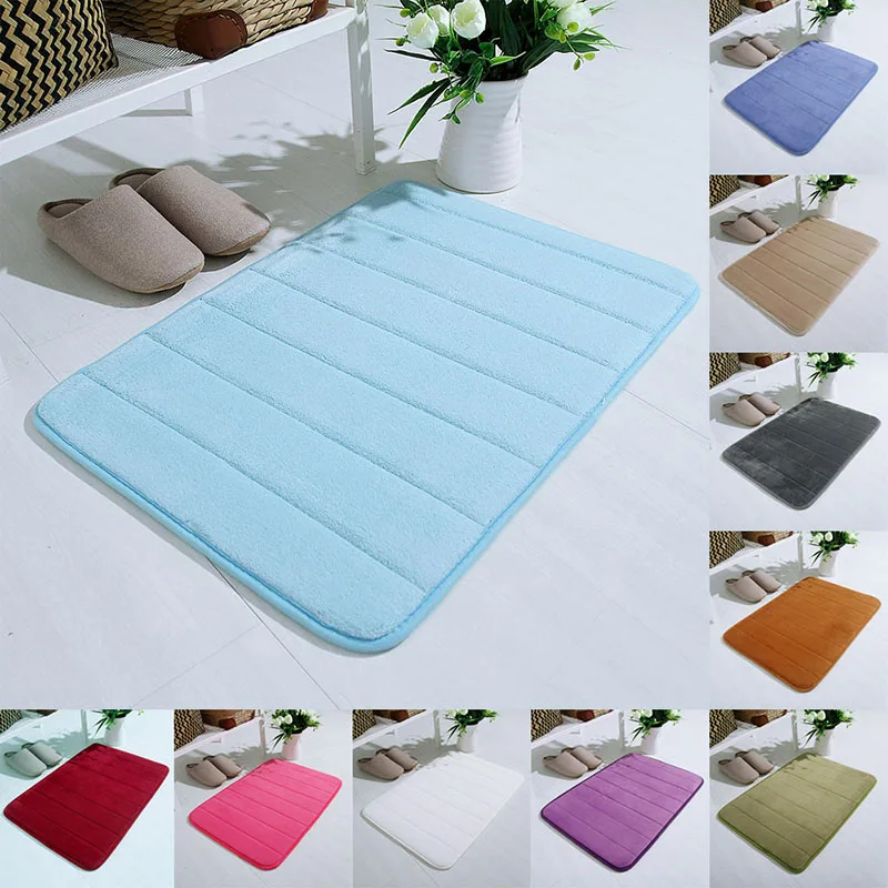 New Bath Mat Coral Velvet Floormat Resistant Memory Foam Toilet Floor Spa Non-Slip Rug Kitchen Entrance Door Mat Bathroom Mats 
New Bath Mat Coral Velvet Floormat Resistant Memory Foam Toilet Floor Spa Non-Slip Rug Kitchen Entrance Door Mat Bathroom Mats