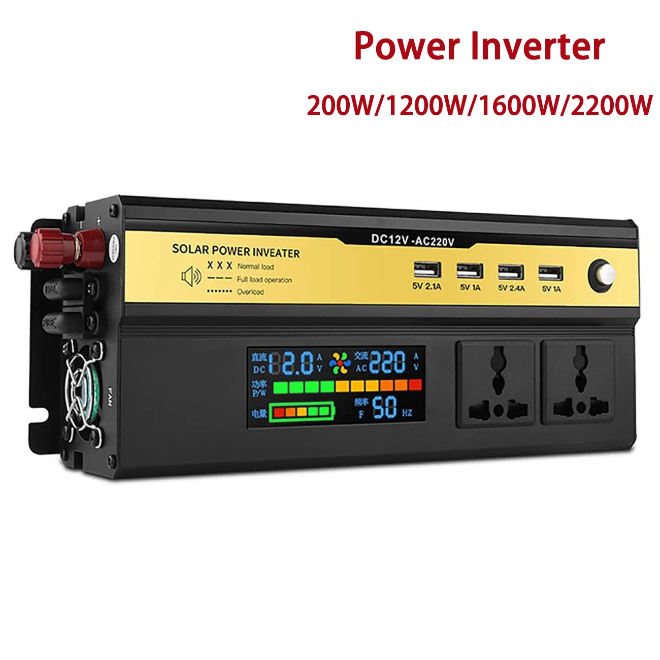 2200 Вт Инвертор модифицированный ЖК-монитор Синусоидальная волна дисплей постоянного тока 12 В переменного тока 220 В USB автомобильный трансфо...
2200 Вт Инвертор модифицированный ЖК-монитор Синусоидальная волна дисплей постоянного тока 12 В переменного тока 220 В USB автомобильный трансфо...