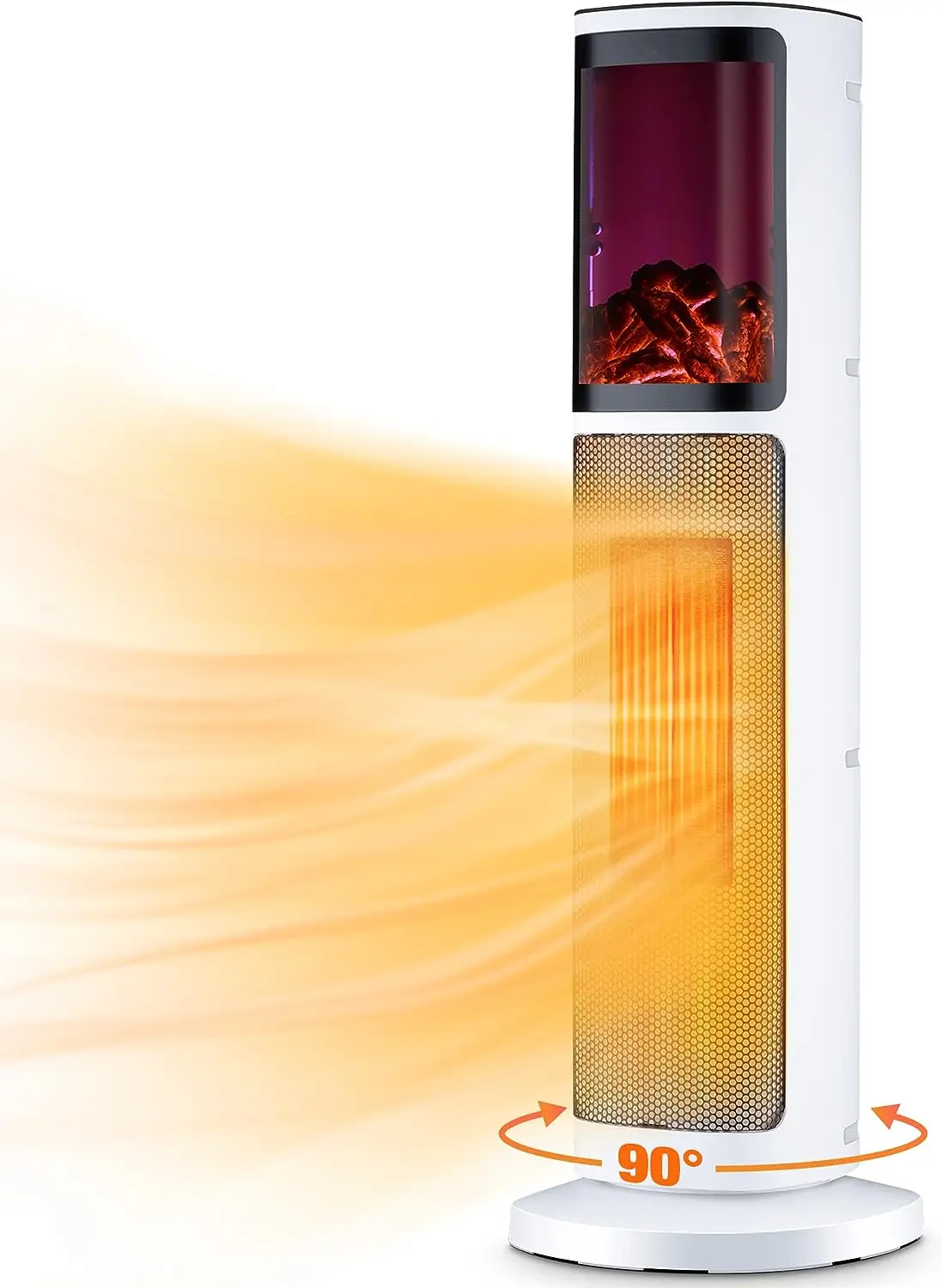 Heater for Room, Indoor Space Heater, 3 Modes & Thermostat, 90° Oscillation, 12H Timer, Remote, Overheat & Tip-Over Pr
Heater for Room, Indoor Space Heater, 3 Modes & Thermostat, 90° Oscillation, 12H Timer, Remote, Overheat & Tip-Over Pr