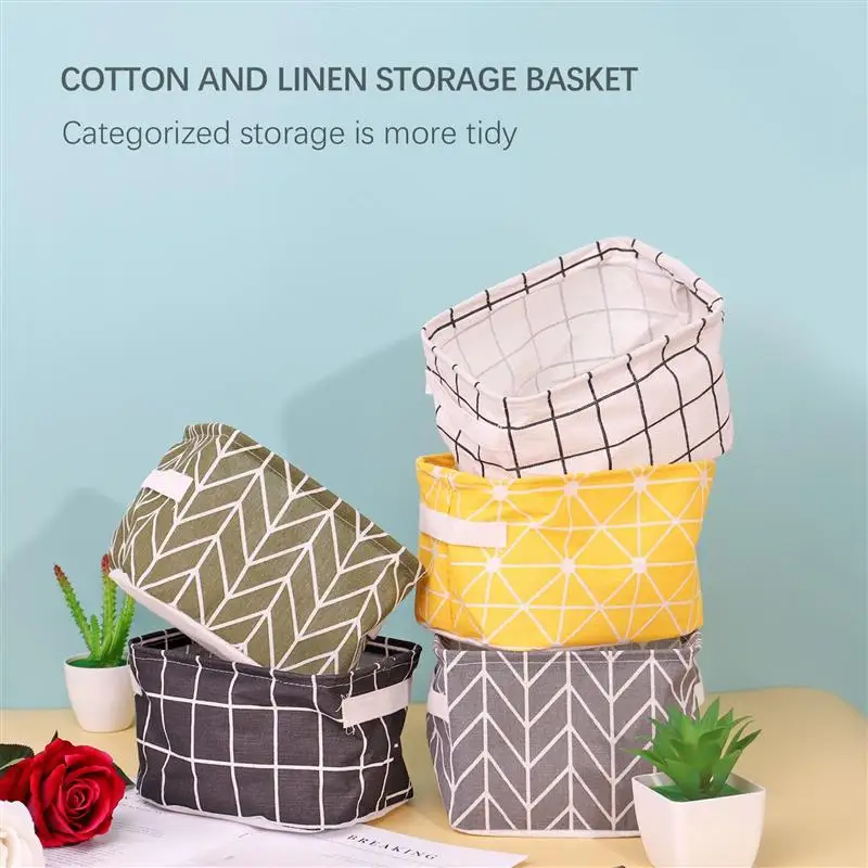 Linen Desktop Storage Basket Sundries Toy Storage Box Laundry Basket Underwear Cosmetic Organizer Office Stationery Organizer
Linen Desktop Storage Basket Sundries Toy Storage Box Laundry Basket Underwear Cosmetic Organizer Office Stationery Organizer