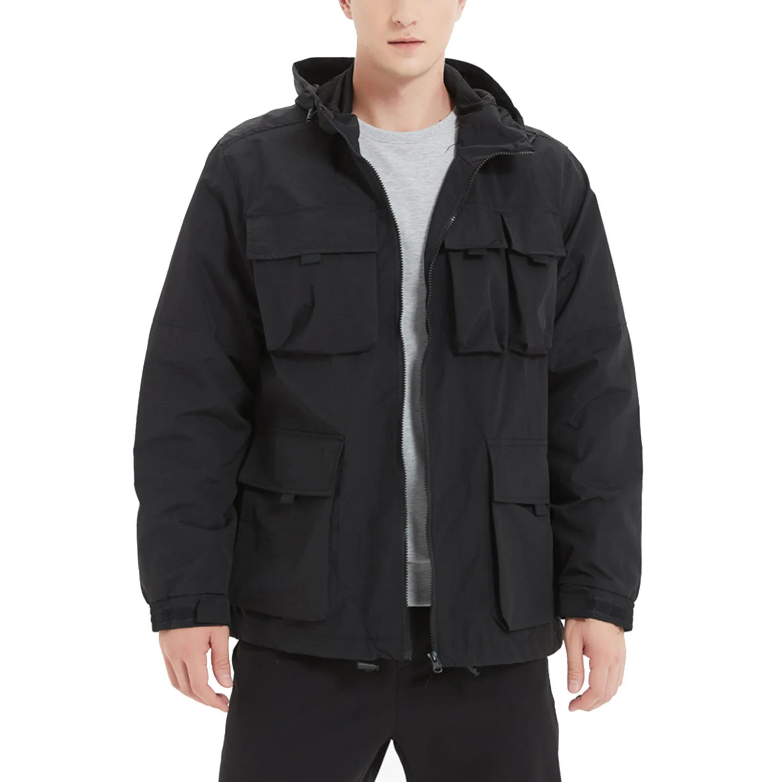 Mens Autumn Fashion Casual Loose Solid Color Pocket Lapel Tooling Jacket Coat Top
Mens Autumn Fashion Casual Loose Solid Color Pocket Lapel Tooling Jacket Coat Top