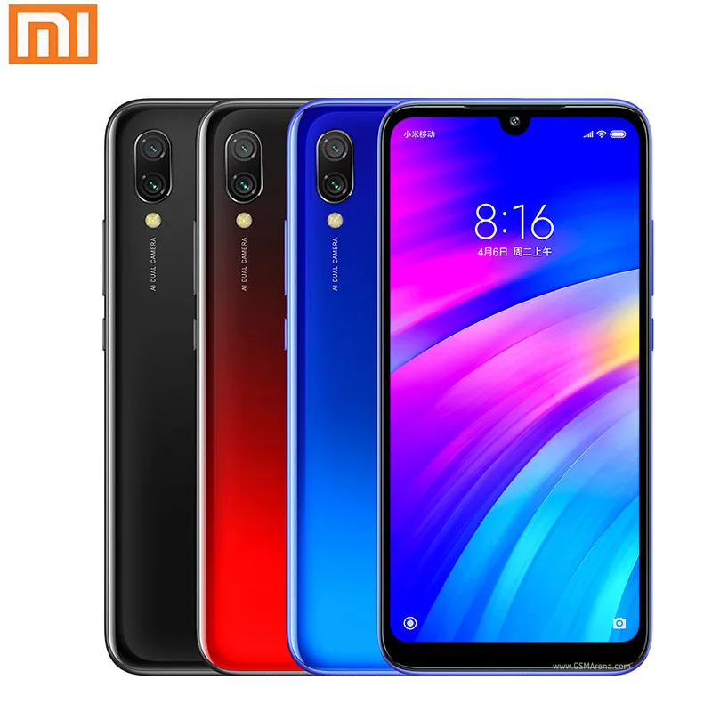 Смартфон Xiaomi Redmi 7 4 + 64 ГБ 4000 мАч сканер отпечатка пальца | Мобильные телефоны и