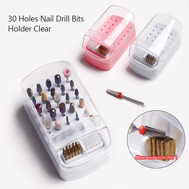 30 Holes Nail Drill Bits Storage Box Nail Grinding Head Holder Stand Display Cleanser Dustproof Cutter Manicure Organizer Stand
30 Holes Nail Drill Bits Storage Box Nail Grinding Head Holder Stand Display Cleanser Dustproof Cutter Manicure Organizer Stand