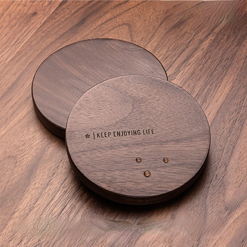 European style tea cup mat solid wood creative coffee wood black walnut Trojan horse Ke cup insulation mat cup mat
European style tea cup mat solid wood creative coffee wood black walnut Trojan horse Ke cup insulation mat cup mat