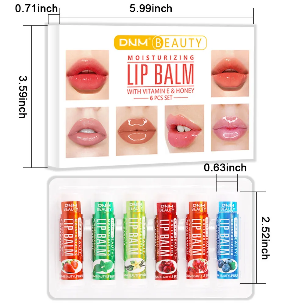 Newly Pack of 6 Lip Balm Fruit Flavor Moisturizing & Nourishing Lip Base Lipstick Set Remove Dead Skin Lip Moisturizers
Newly Pack of 6 Lip Balm Fruit Flavor Moisturizing & Nourishing Lip Base Lipstick Set Remove Dead Skin Lip Moisturizers