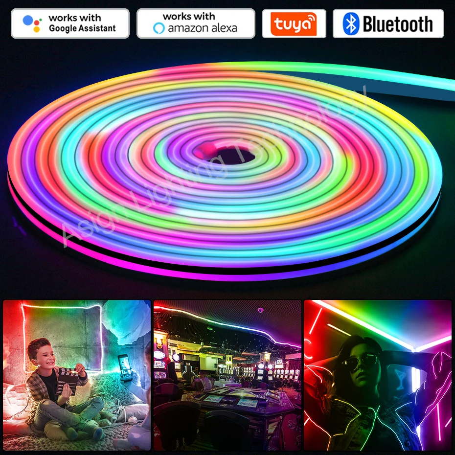 Dreamcolor RGBIC LED Neon Strip Light WS2811 Remote Control Neon Tape DC12V IP67 Waterproof Flexible Ribbon For Home Decoration
Dreamcolor RGBIC LED Neon Strip Light WS2811 Remote Control Neon Tape DC12V IP67 Waterproof Flexible Ribbon For Home Decoration