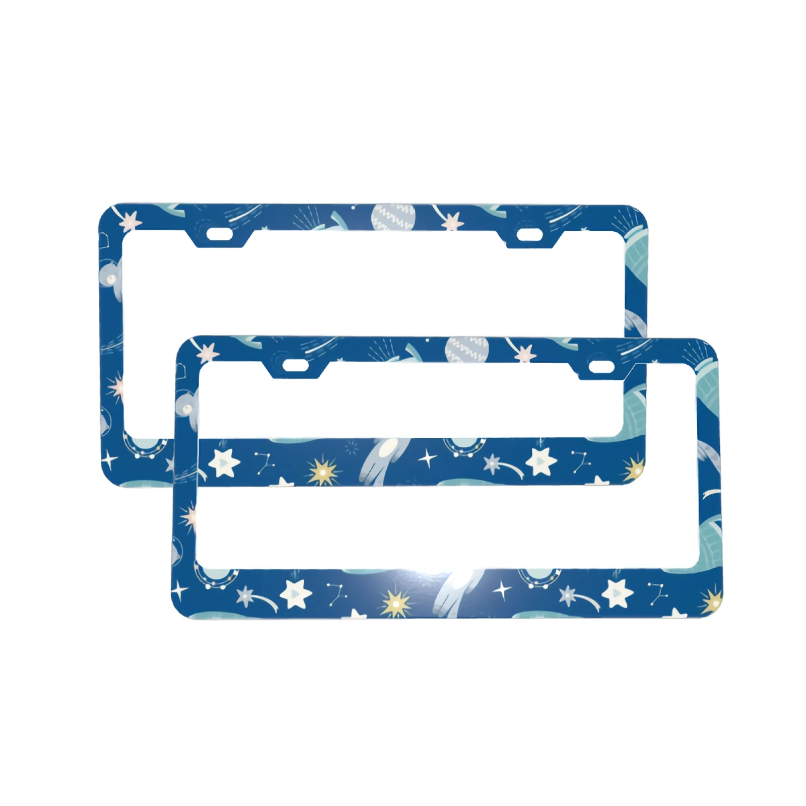 2 PCS License Plate Frames - Blue Space Cat License Plate Covers Car Tag Frame 2 Holes and Screws Car Accessories
2 PCS License Plate Frames - Blue Space Cat License Plate Covers Car Tag Frame 2 Holes and Screws Car Accessories