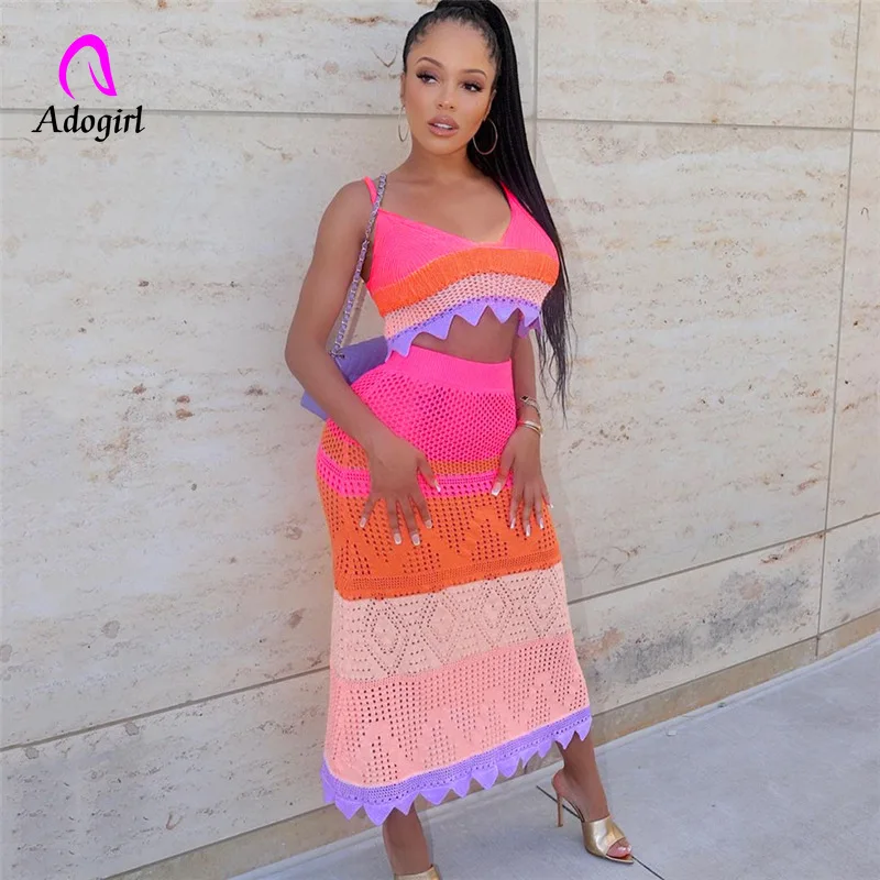 Knitted Women 2 Piece Set Sleeveless Crop Vest Bodycon Skirts Matching Set 2022 Autumn Activewear Sexy Night Club Party Vestidos
Knitted Women 2 Piece Set Sleeveless Crop Vest Bodycon Skirts Matching Set 2022 Autumn Activewear Sexy Night Club Party Vestidos