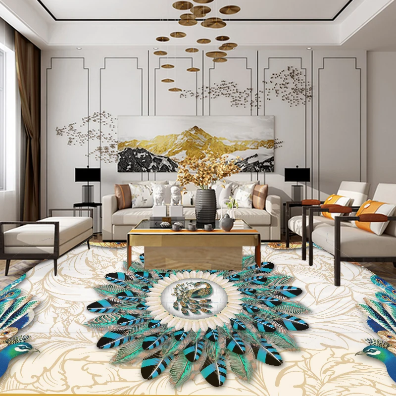 3D Peacock Feather Pattern Carpet For Living Room Kitchen Entrance Door Mat Carpet Indoor Bedroom Floor Mats Bath Anti-Slip Rug
3D Peacock Feather Pattern Carpet For Living Room Kitchen Entrance Door Mat Carpet Indoor Bedroom Floor Mats Bath Anti-Slip Rug