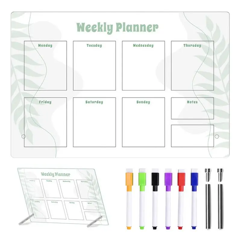 Dry Erase Board Weekly 12*8in Acrylic Dry Erase Whiteboard With Stand And 6 Markers Dry Erase Whiteboard Meal Planner Magnetic
Dry Erase Board Weekly 12*8in Acrylic Dry Erase Whiteboard With Stand And 6 Markers Dry Erase Whiteboard Meal Planner Magnetic