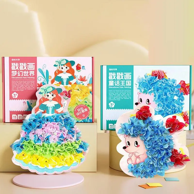 Drawing Dress-up Stickers Book DIY Paint Girls Toys Kid Art Poking Princess Handmade Educational Coloring Children Learning Gift 
Drawing Dress-up Stickers Book DIY Paint Girls Toys Kid Art Poking Princess Handmade Educational Coloring Children Learning Gift