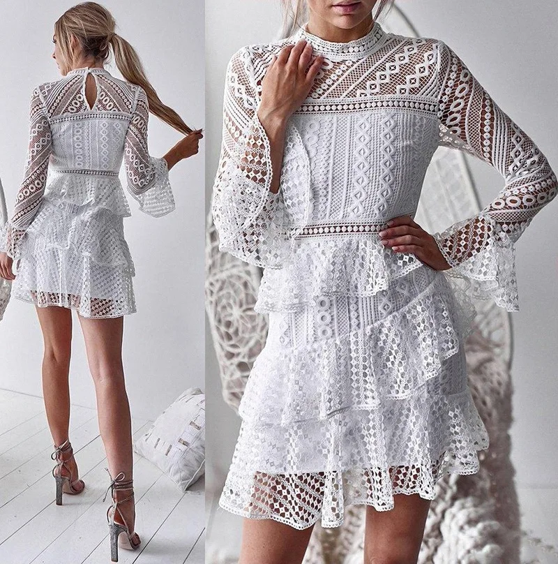 Formal Dresses Women Office Lace Ruffle Long Sleeve Formal Prom Dress For Party Evening
Formal Dresses Women Office Lace Ruffle Long Sleeve Formal Prom Dress For Party Evening