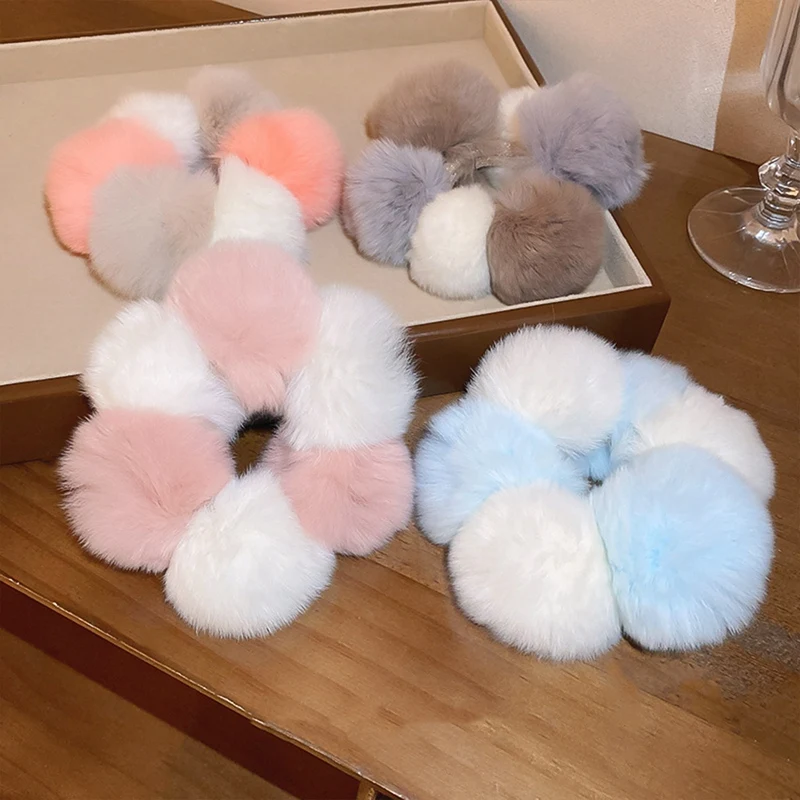 1Pair Winter Plush Elastics Hair Bands Rubber Bands Girls Women Cute Headwear Ponytail Holders Hair Accessories
1Pair Winter Plush Elastics Hair Bands Rubber Bands Girls Women Cute Headwear Ponytail Holders Hair Accessories