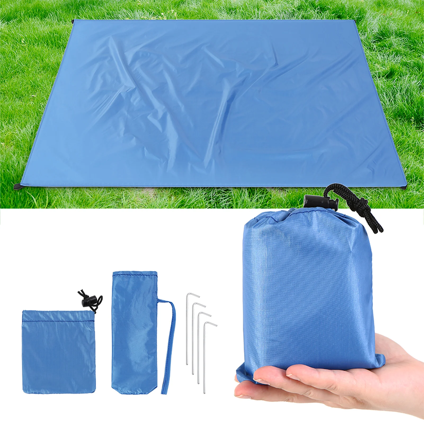 Waterproof Beach Mat Lightweight Pocket Camping Mat 190T Polyester Fabric Outdoor Hiking Mat Portable Picnic Ground Sheet Tarp
Waterproof Beach Mat Lightweight Pocket Camping Mat 190T Polyester Fabric Outdoor Hiking Mat Portable Picnic Ground Sheet Tarp